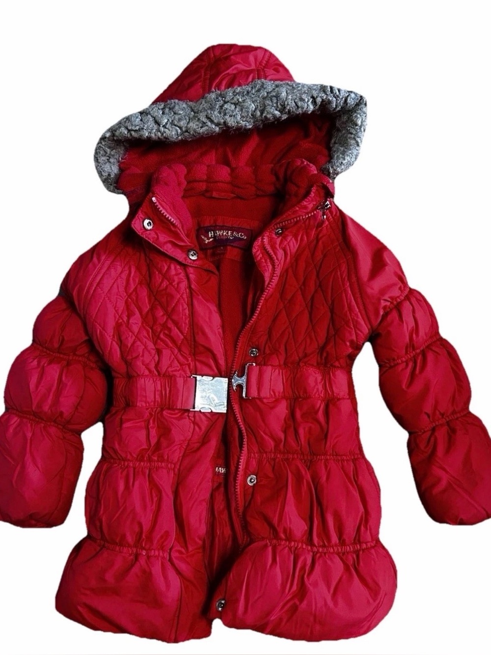 Hawke & Co Vibrant Red Jacket for girls 5T